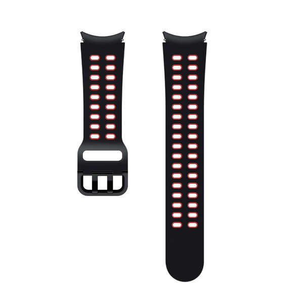 Sports Strap Compatible With Samsung Galaxy Watch 4/5/6/7 - Black &amp; Red