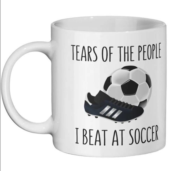 Tears Of The People I Beat At Soccer Christmas Birthday Gift Mug
