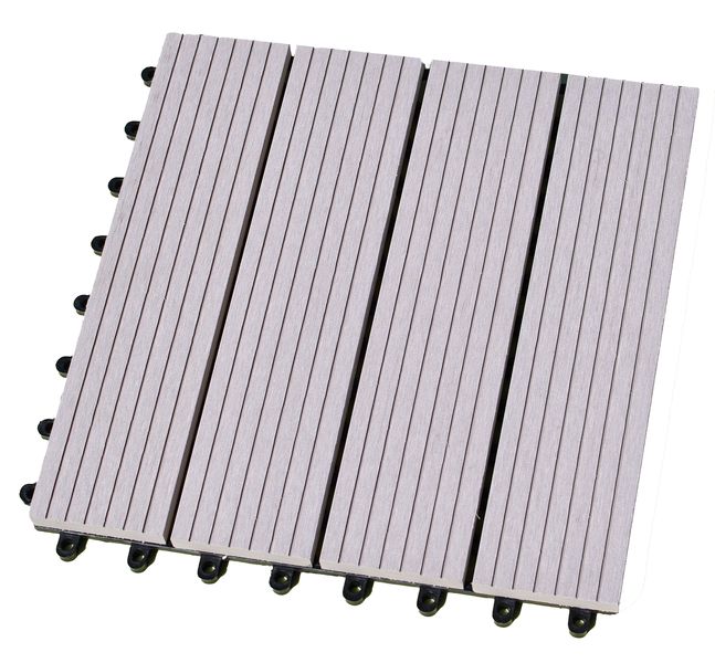 4 Everdeck Composite Oyster DIY Decking Tile