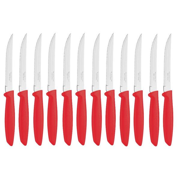 Tramontina 13cm Serrated Steak Knife (x12), Plenus Range, Dishwasher Safe