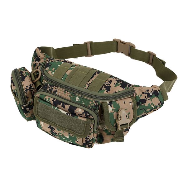 Outdoor Sports Tactical Pocket Military Waist Pack - Jungle Digital