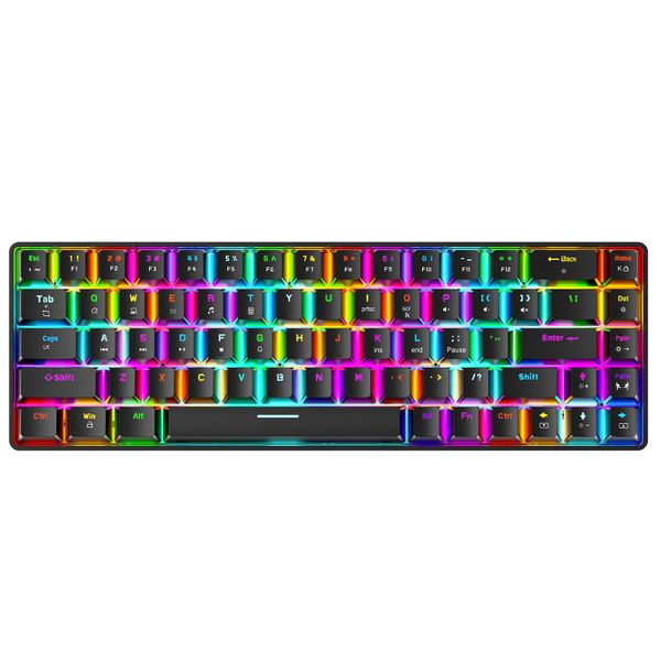 Olive Tree-68 Key Mechanical Gaming Keyboard RGB Backlight-Black Switch