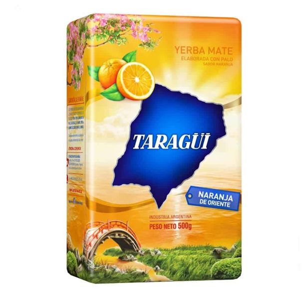 TARAGUI Yerba Mate 500g Flavoured - Orange (Imported from Argentina)