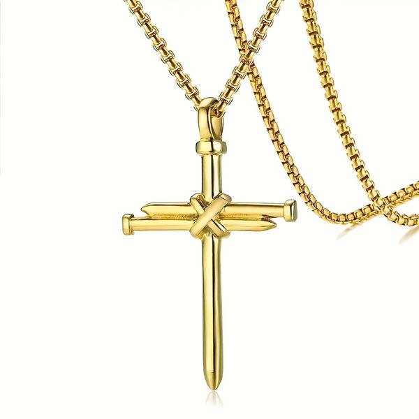 Cross Chain Necklace for Men Fashion