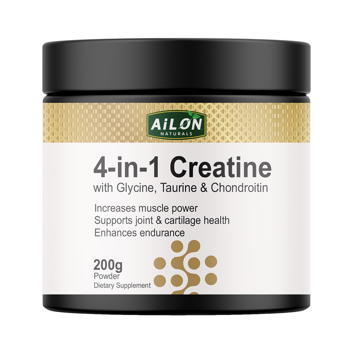 4-in-1 Creatine with Glycine, Taurine and Chondroitin (200g)