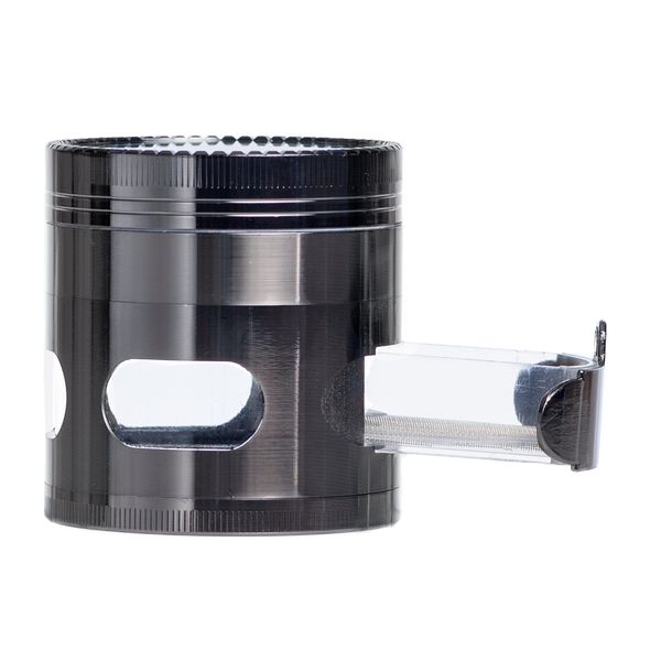 Aluminum Herb/Tobacco Grinder, 4 layers/Mesh drawer/6.2cm x 6.5cm