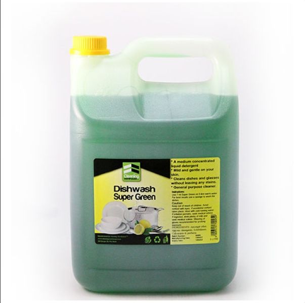 Super Green Dishwashing Liquid 5 Litres