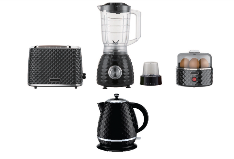 Goldair - 5 Piece Kitchen Starter Pack - Black Diamond