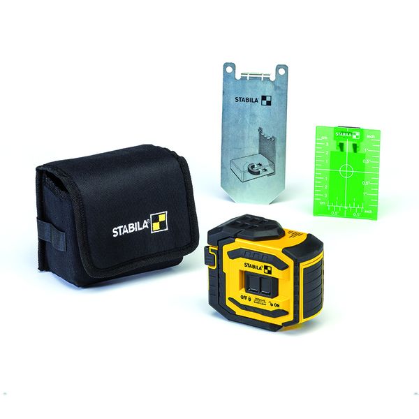 STABILA LAX 300 G - Green Cross Line Laser, 4-Piece Set