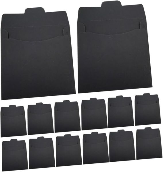 100 Pieces Cd DVD Packaging Sleeves Paper Cd Envelopes Kraft Storage Holder