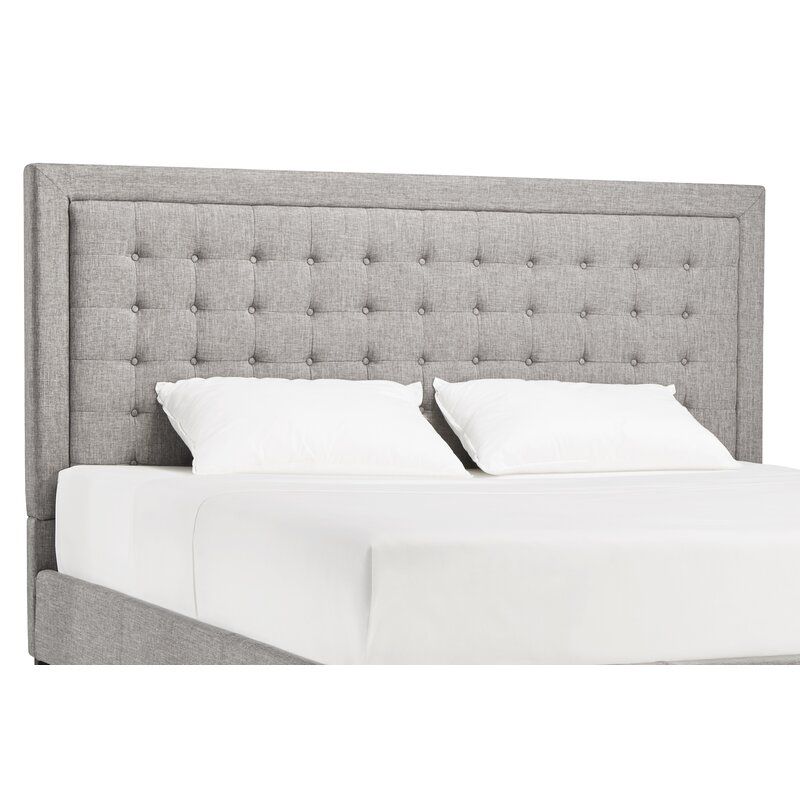 MaI Lifestyle Square Tufted Linen Headboard Light Grey Shop Today