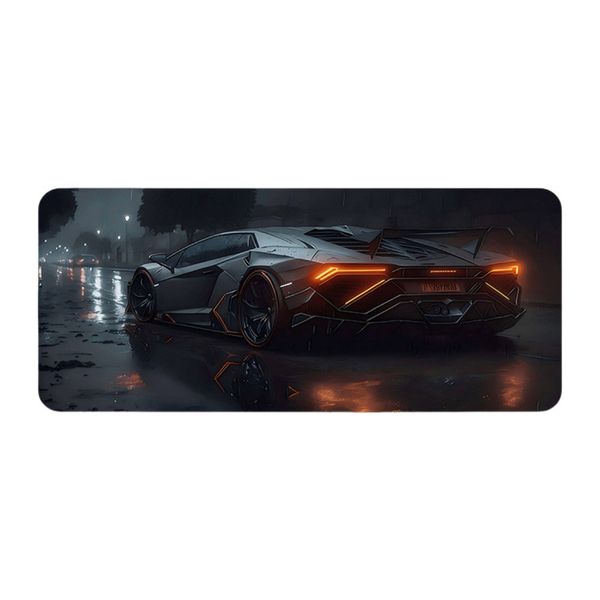 Extended Non-Slip Surface Gaming Mouse Pad, Car Patten Non-Slip Desk Mat
