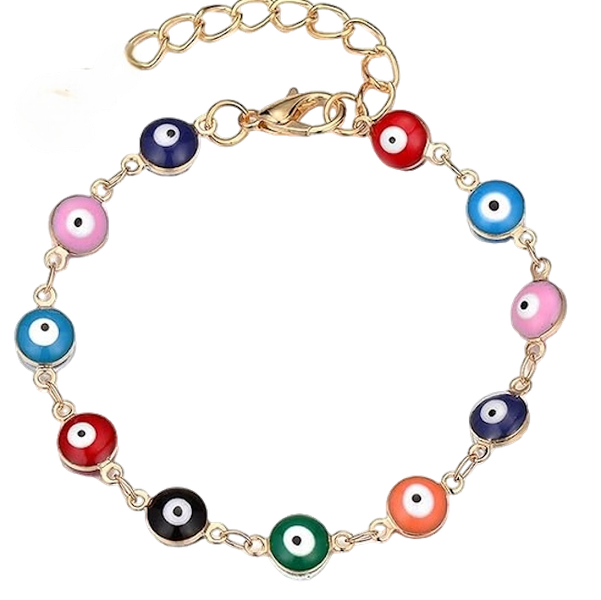 Evil Eye Bracelets - Good Luck Multi-coloured Protection Bangle