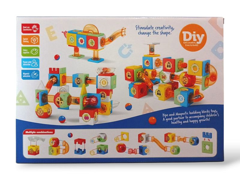 Magic Pipe Rolling Ball Building Blocks