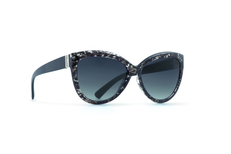 Seksy Clubmaster Sunglasses - Black/Grey