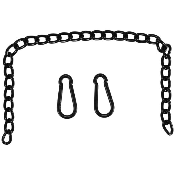 Steel Hanging Chair Chain With 2 Carabiners For Hammock Swings(66Cm)