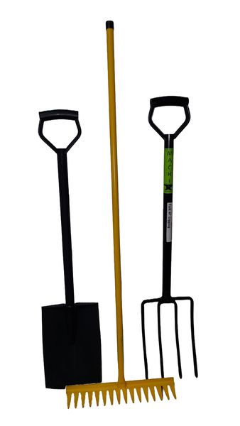 Macki - Gardeners Starter Kit - Spavel - Fork &amp; Rake
