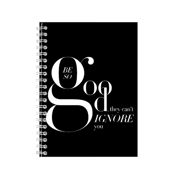 Good A5 Notebook Spiral Lined Motivational Sayings Graphic Notepad Gift 204