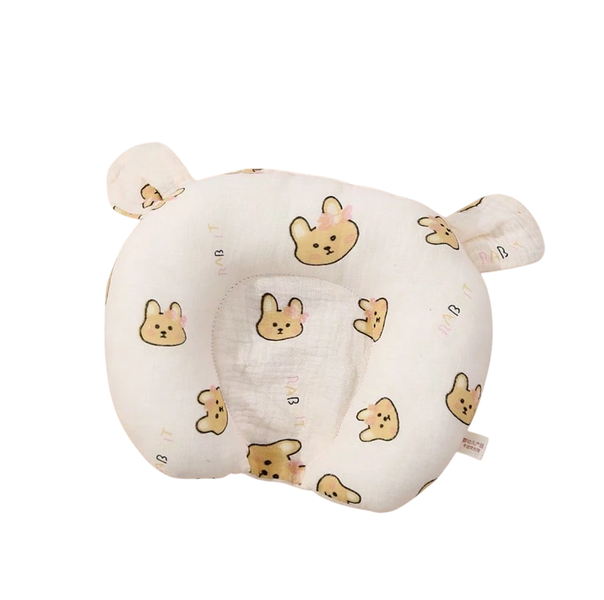 Cute Baby U-Shaped Soft Gentle Rabbit Face Anti-Headshaping Pillow