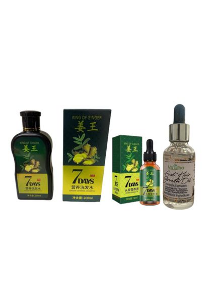 King Of Ginger Shampoo + Oil With Hair Growth Oil