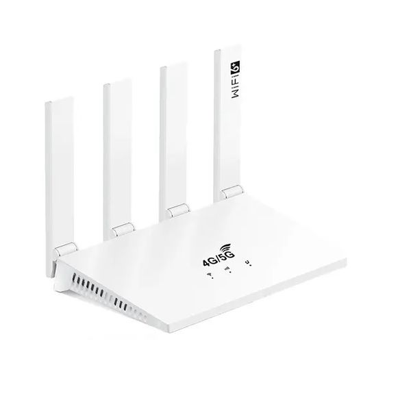 Wifi6 300Mbps 4G Wifi Router Lte. With Sim Card Slot - White- CPF906