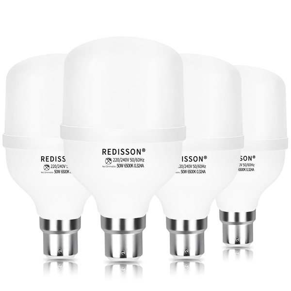 Redisson Energy - Efficient 50W B22 LED Bulb - Super Bright Daylight LED Bulbs