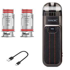 Smok Nord 5 Pod Kit System - Leather Series - Black