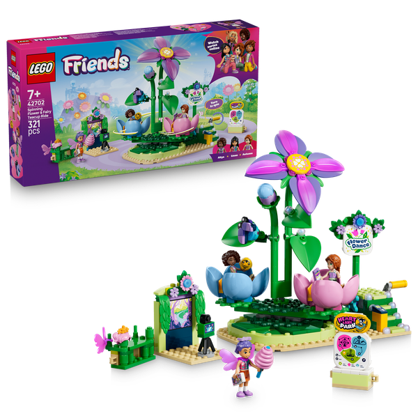 LEGO® Friends Spinning Flower &amp; Fairy Teacup Ride Toy 42702