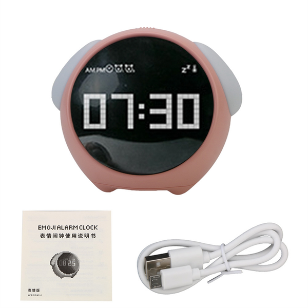 For Home Digital Led Night Light Voice Controlled Child Alarm Clock A