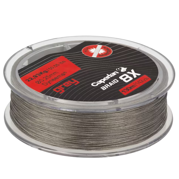 Caperlan TX8 Gray Lure Fishing Braid 130M