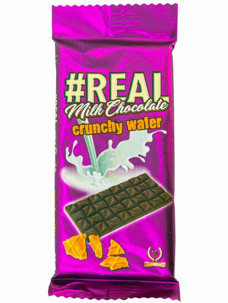 #REAL Milk Chocolate - Crunchy - 12 x 85g
