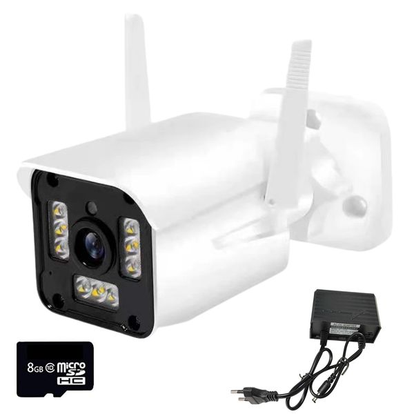 9 LED ICR Night Vision HD Wireless Network Security Camera &amp; 8GB SD Card