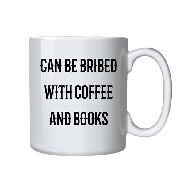 Coffee and Books Mug - Best Funny Novelty Cup - Ideal Gift Idea