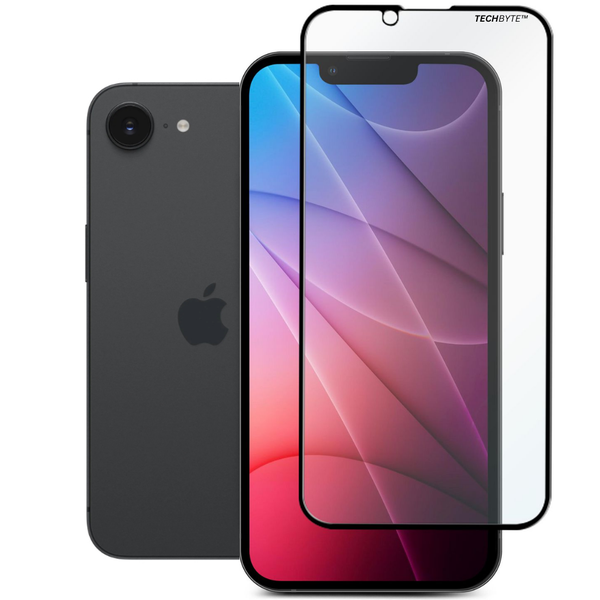 TechByte Premium Tempered Glass Screen Protector for iPhone 16e - (2025)