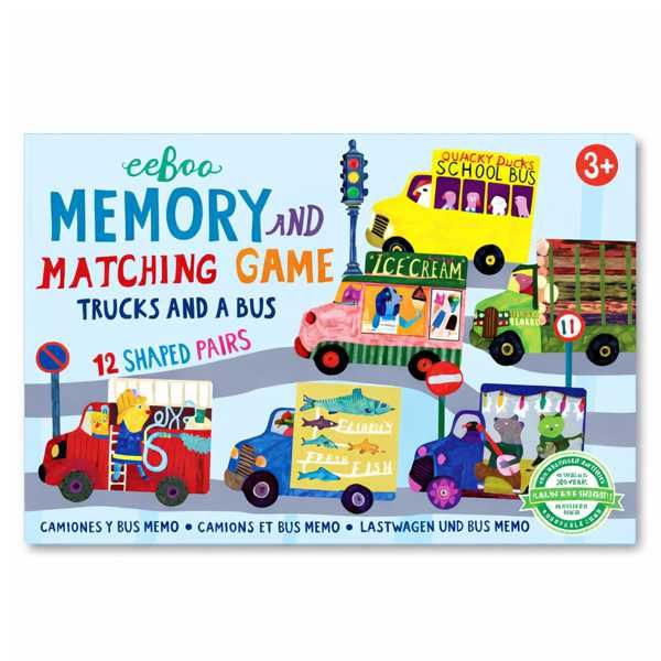 Trucks &amp; Bus Memory Game - Kids Matching Card Game