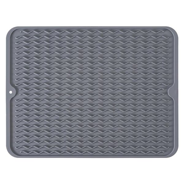 Dish Drying Mat Silicone Drainer for Multiple Usage - Easy Clean &amp; Non-slip