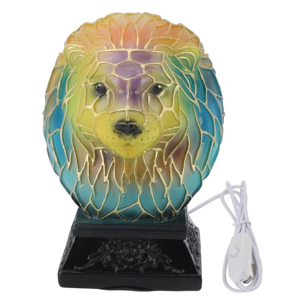 Vintage Resin Night Light - USB 5V Animal Decor