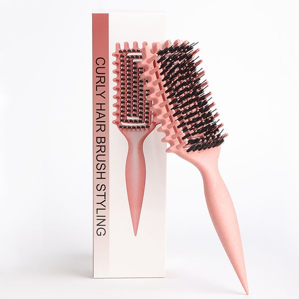 DUAIU Curly Hair Brush,Curl Defining Brush for Effortlessly Defined Curls
