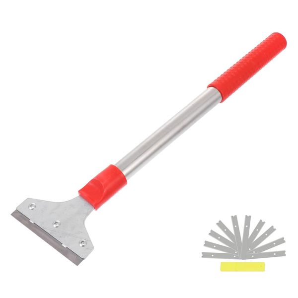 59cm Long - Handle Cleaning Scraper Tool Long Scraper Cleaner with Blades