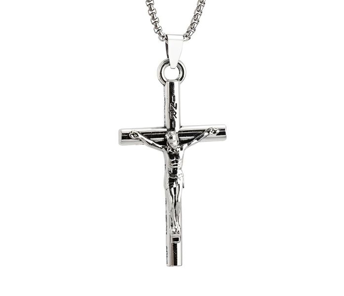 Holy Cross &amp; Chain Stainless Steel Set