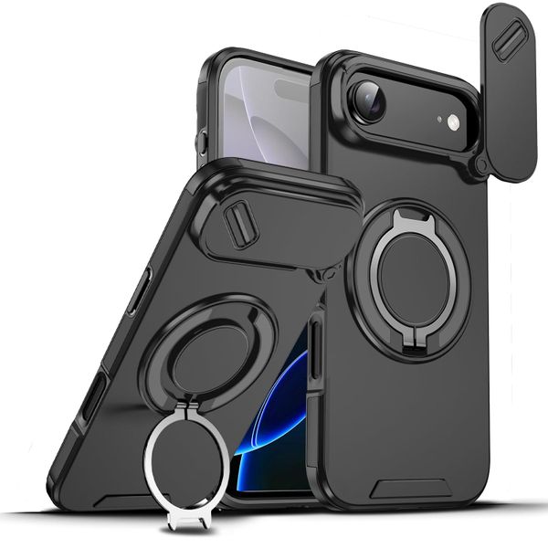 Phone Case Compatible with iPhone 17 Air, Slide Camera Cover