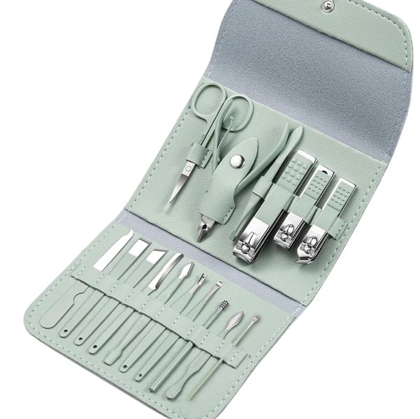 IPSTYLE Nail Clippers Set 16 Pieces Manicure Cutter Kits Beauty Tool