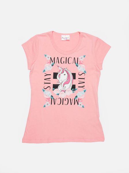 Kid's POP CANDY Printed Tee Pale Pink