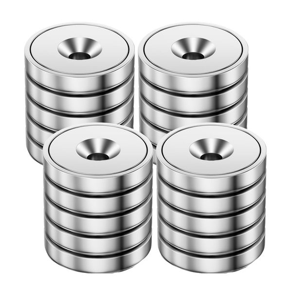 Craft DIY 40pcs Versatile Round Hole Magnets - 1cm