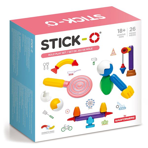 Stick-O Magnetic Building Set: City Role Play Set 26pc