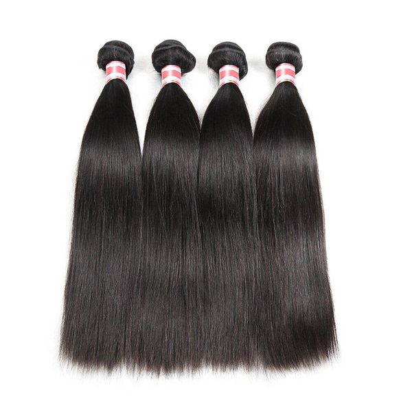 VSP 8-28Inch Brazilian 4 Bundles 200g Straight Weaves Double Machine Weft