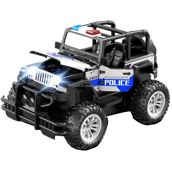 KRC Metal Remote Control Car - Lights &amp; Spray - Remote Control Police Car