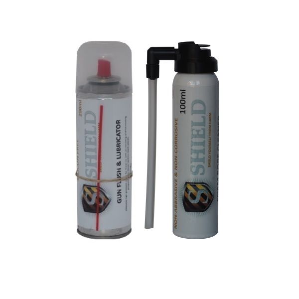 Shield Weapon Cleaner Gun Flush 200ml & Foam Bore Cleaner 100ml Combo