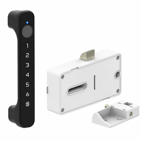 Fingerprint Drawer Lock Keypad Handle Bluetooth Cabinet Lock for Cupboards
