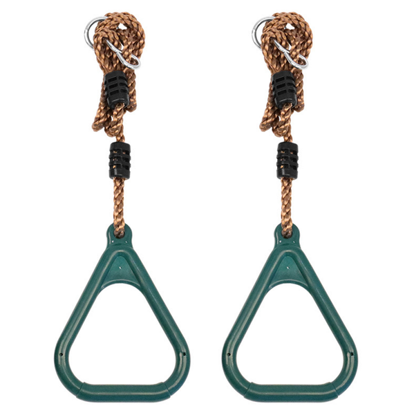 Kids Gymnastic Rings Set with Adjustable Straps for Home Exercise